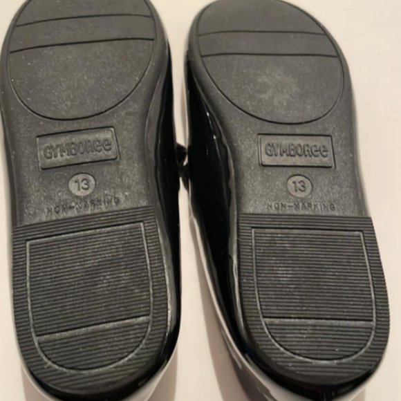 Charming Black Patent Ballet Flats with Velvet Bow by Gymboree - Kids Size 13 - Picture 5 of 6